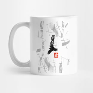 sumi-e bird1 Mug